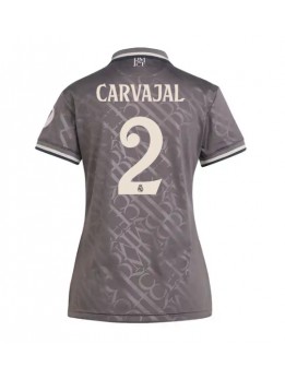 Billige Real Madrid Daniel Carvajal #2 Tredjedrakt Dame 2024-25 Kortermet